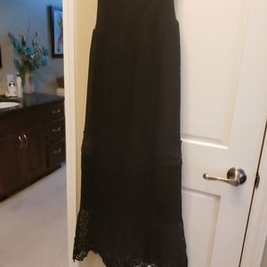Beautiful Boho NWOT 'Anthropologie style' Strapless Black Boho Maxi Dress